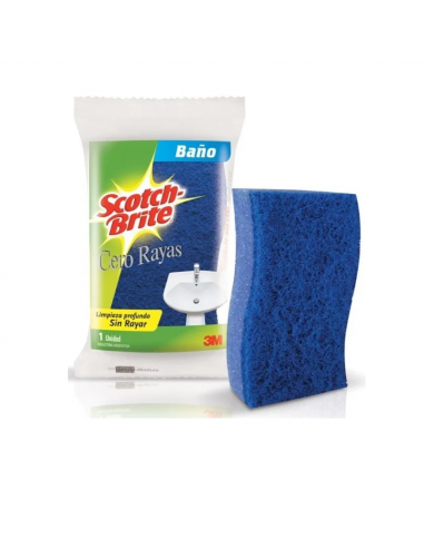 Esponja De Baño Scotch brite Azul Pack X12un