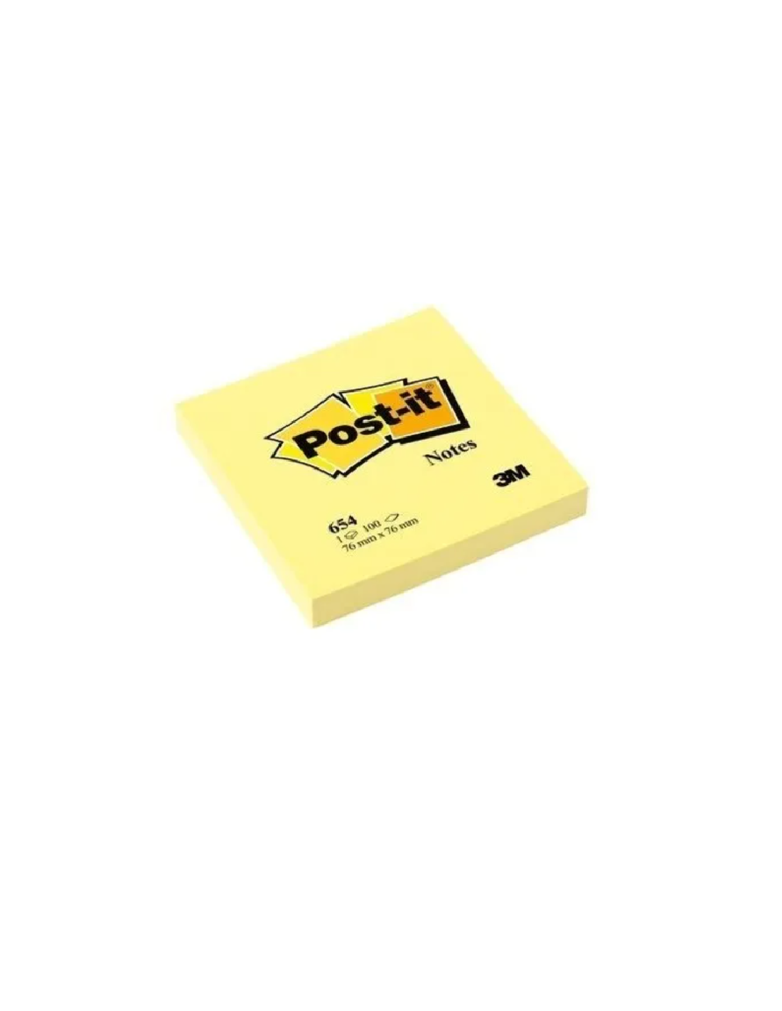 Notas Adhesivas 3m Post It Amarillo 100 Hojas 76x76mm